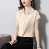Design de Tiro Real Camisa de Nicho Feminina Verão 2025 Nova Camisa de Cetim Look Solto Emagrecedor Top