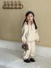 Traje Polar de Forro Polar para Niños y Niñas, Forrado de Polar Otoño e Invierno 2026 Nuevo Estilo Casual Cálido para Bebé Conjunto de Dos Piezas