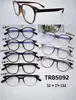 Gafas de moda con montura negra estilo ojo de gato, disponibles en stock de fábrica, para un look natural, adecuadas para caras redondas, efecto adelgazante, gafas sin graduación, monturas ultra ligeras para gafas