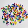 Cubo Acrílico 10MM Dados Brillantes Cubo de Plástico Cuadrado Transparente Pieza de Juego de Mesa de Color