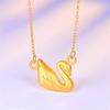 Collar de cisne chapado en oro de Vietnam collar chapado en oro temperamento femenino colgante de cisne cadena clavicular joyería de boda