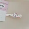 Lindo Pinza de Pato a Cuadros Sanrio Dulce Estilo Ins para Flequillo de Niña Dibujo Animado Versátil Sencillo Puesto Accesorios para el Cabello