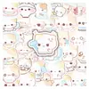 54 Emoticonos de Gatitos Lindos de Dibujos Animados Pegatinas Infantiles Manualidades Equipaje Papelería Decoración de Refrigerador Pegatinas Venta al Por Mayor