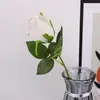 Nuevo Estilo Flor de Rosa Flor de Plástico Arreglo Floral Decoración para Sala de Estar, Ramo de Flores Artificiales Tallo Único