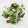 Envío Gratis Pared de Plantas de Simulación de Plástico Accesorios de Plantas Verdes Material Pegamento para Plantas en Maceta Hoja Hoja de Simulación