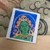 K000126 Hotong Xizang Nepal Thangka Pintado à Mão Puro Tara Verde 4*5 Núcleo do Cartão