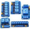 Módulo de Relé Electromagnético de 1/2/4/6/8 Canales Disparador de Nivel Alto/Bajo 5V12V24V Módulo de Placa de Control PLC