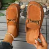 Verano 2026 Nuevo Comercio Exterior Talla Grande Sandalias Casuales Cómodas Planas de Punta Cerrada Slip-On Cómodas Talla Única para la Mayoría