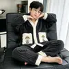 Pijama para Niños Primavera y Otoño 2026 Nuevo Coral Fleece Infantil Acolchado Franela Estilo Otoño e Invierno Conjunto para Adolescente Niño