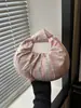 Bolso de Mano a Rayas con Lazo Estilo Coreano 2026 para Mujer, Bolso de Hombro de Moda Versátil, Bolso Sencillo para Viajar, Bolso Plegado