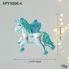 Adornos Colgantes Azules de Plástico Transfronterizos con Purpurina, Decoraciones para Ventana de Árbol de Navidad, Estrellas de Cinco Puntas, Copos de Nieve, Decoraciones de Dibujos Animados para Montaje de Escena