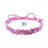 Pulseira artesanal de estilo boêmio europeu e americano, pulseira colorida tecida com fio encerado, pulseira mais vendida na Amazon