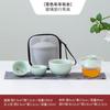 Oferta Especial Transfronteriza Set de Té de Viaje Cerámico y de Vidrio Portátil para Exteriores con una Tetera y Tres Tazas, Regalo Práctico, Logo Personalizable