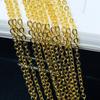 Accesorios de joyería DIY borla cadena retención de color 3*4mm cadena cruzada aplanada fabricantes mayoreo