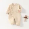 Macacão de Bebê para Primavera e Outono, Roupa Quentinha Acolchoada para Recém-nascido de Outono e Inverno, Macacão de Engatinhar para Recém-nascido, Macacão Borboleta