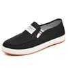 Sapatos de Lona 2025 Primavera e Outono Versátil Casual Sapatos Masculinos com Sola de Borracha Slip-On Sapatos de Pano Antigos de Pequim Atacado