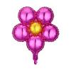Balão de flor de cinco pétalas de 18 polegadas, balão de flor de filme de alumínio, flor de ameixeira de folha de alumínio, pétalas redondas, flor de sete cores, decoração de aniversário de verão