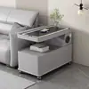 Novo Gabinete Lateral de Sofá Pequeno Apartamento Mesa Lateral Móvel Multifuncional Moderno Minimalista Gabinete Lateral Pequena Mesa de Centro com Rodas