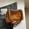 Shuai Mijia 2026 Bolso Nuevo Bolso de Hombro Sencillo para Mujer Color Sólido Cadena Bolso de Axila Bolso Tote de Gran Capacidad Bolso para Mujer