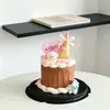 2026 Decoración para Pastel Feliz Día de San Valentín Qixi Tarjeta en Forma de Corazón Adorno de Dibujos Animados Teléfono Cachorro Gatito Inserto