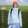 Jaqueta Três em Um Luotuo Estilo Igual para Mulheres, Conjunto de Viagem e Montanhismo à Prova de Vento e Impermeável Removível, Conjunto de Duas Peças com Logo Estampado