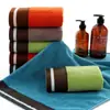 Toalla de algodón de 32 hebras gruesas, ideal como regalo para adultos o para bodas. Absorbente y sin pelusa.