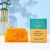 Jabón SimitisGold con Polvo de Oro Jabón Limpiador Trapezoidal Hecho a Mano Jabón de Perfume con Aceite Esencial 80g 100