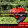 Cortador de Grama Autopropelido com Triturador de Grama Controle Remoto Roçadeira Automática Completa Todo-o-Terreno Gasolina Esteira para Recuperação de Solo Cortador de Grama