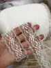 Acessório de Cabelo Estilo Vintage Renda Falsa Floral Macia Vazada Estilo Japonês Renda Não Elástica J9