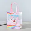 En stock plástico pp transparente Feliz Cumpleaños Día del Niño jardín de infantes niños bolsa de regalo de mano fabricantes venta al por mayor