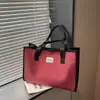 Bolso de Mano Cuadros Transfronterizo para Mujer 2025 Nuevo de Gran Capacidad Casual Versátil para Ropa de Trabajo Bolso de Hombro Bolso Tote de Clase