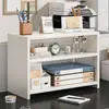 Estante Multifuncional para Mesa Pequena Estante para Dormitório Escritório Sala de Estudo Estante de Armazenamento Multicamadas Porta-Arquivos Estante de Armazenamento Estante de Armazenamento
