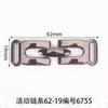Longitud de cadena móvil 62 mm hebilla de tracción hebilla para zapato de protección laboral hebilla para cordón de zapato accesorios para equipaje flor para zapato chapado blanco tracción