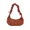 Bolso de Hombro Fruncido Esmerilado Moderno y Único para Mujer, Bolso de Hombro de Gran Capacidad Estilo Coreano, Versátil Bolso Nube Retro Casual