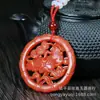 Pingente da Fortuna de Jade Hetian de Xinjiang Imitação por Atacado para Homens e Mulheres, Material Mongol, Design de Lótus, Pingente para Atrair Riqueza, Agente de Transmissão ao Vivo