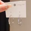 Brincos Geométricos Torcidos em Forma de C com Agulha de Prata Galvanizada a Ouro Real 18K Estilo Europeu e Americano Brincos de Luxo Leve de Alta Qualidade para Mulheres