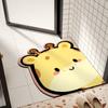 Tapete de banheiro fofo de urso, tapete antiderrapante de banheiro com formato especial, tapete absorvente para porta de banheiro, tapete antiderrapante para chuveiro