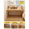 Mesa com Estante Integrada Mesa de Estudo Doméstico para Estudantes Mesa de Escritório Simples Novo Modelo 2026 Mesa de Computador de Parede para Quarto