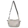 Bolso Cruzado Casual de Color Sólido, Gran Capacidad, Bolso Mensajero Repelente al Agua, Marca de Moda, Bolso Versátil para Estudiantes, Bolso Mensajero de Nylon