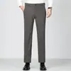 Pantalones Casuales de Pana para Hombre Otoño e Invierno Sueltos Rectos Casuales de Vestir Color Sólido Pantalones Largos Estilo Papá para Hombre Gruesos