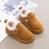 Botas de Nieve para Niños 2026 Invierno Nuevas Botas para Bebé Niña Forradas de Terciopelo Cálidas Zapatos de Algodón Antideslizantes Botas de Algodón Engrosadas