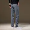 Novidade de Outono Calças Casuais Masculinas Tendência Slim Fit Versátil Perna Reta Pequena Leve Business Casual Calças Masculinas