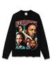 Camiseta de manga corta con estampado de Kendrick Kung Fu Kenny de hip-hop transfronterizo, sudadera con capucha y cuello redondo de algodón pesado lavado