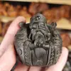 5.5cm Árbol de Ágar Seco Indonesio Dara Adornos del Dios de la Riqueza Muebles del Hogar Artesanías Hechas a Mano de Madera Maciza Regalos de Inauguración