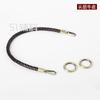 Cuerda redonda de cuero tejida a mano de 8 mm para llevar en la muñeca, correa de repuesto diagonal para bolso, accesorios para bolsos DIY, 51 accesorios