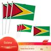 Spot transfronteiriço 14 x 21 20 x 28cm Bandeira da Guiana acenada à mão Não. 7 Não. 8 bandeira nacional bandeira de poliéster com mastro