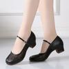 Seleção de Sapatos de Dança Quadrada Sapatos de Dança de Salto Médio Sapatos de Dança de Solado Macio para Adultos Femininos Sapatos de Dança Quadrada Sapatos Femininos Sapatos Prateados