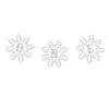 Novo produto transfronteiriço: Decoração de bolo de aniversário de um ano de inverno com toppers de floco de neve e faixa de decoração de aniversário de um ano com floco de neve