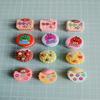 Nuevos Dulces M de Frijol Galleta Accesorios de Resina Crema Gel Accesorios para Funda de Teléfono DIY Horquilla Pasador Accesorios para el Cabello Material