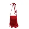 Bolso Retro Étnico con Borlas Escarchadas 2025 Estilo Nuevo Bolso de Hombro Simple de Gran Capacidad Bolso Cruzado de Moda